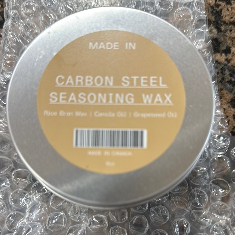 Carbon Steel Seasoning Wax - Silver